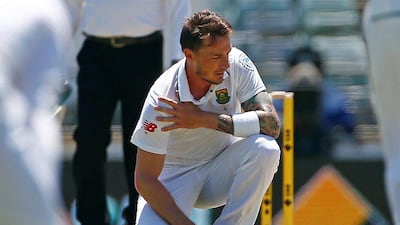 South Africa's Dale Steyn reacts after injuring himself against Australia in Perth. David Gray / Reuters / November 4, 2016