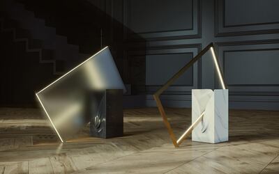 Tarek Elkassouf’s Melting Lamps. Courtesy Tarek Elkassouk