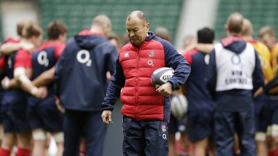 Eddie Jones will face his first test as England coach at the Six Nations Championship. Henry Browne / Reuters
