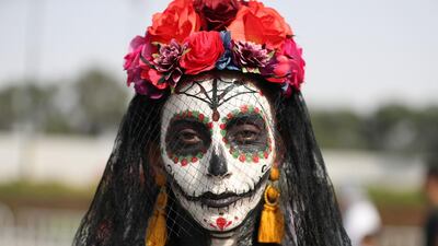 A Dia de los Muertos cosplayer. AFP / KARIM SAHIB