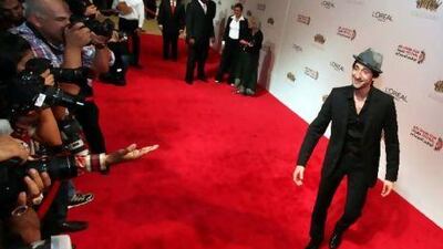 The US actor Adrien Brody attends the opening ceremony of the Abu Dhabi Film Festival last October. Ali Haider / EPA