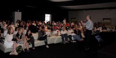 Global Art Forum is a transdisciplinary summit that takes place annually alongside the fair. Photo: Art Dubai