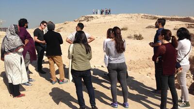 provided photo of a Campus Art Dubai Core onsite visit Art Dubai Core is open to serious, career-oriented UAE-based artists, writers and curators, who attend two days of critiques, workshops and seminars each monthCourtesy Art Dubai