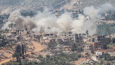 Smoke rises following an Israeli attack in southern Lebanon. AFP