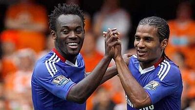 Florent Malouda, right, and Michael Essien, two signings that cost Chelsea several millions of pounds, have shown return on their investment with Premier League winners' medals.