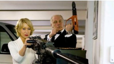 Helen Mirren and John Malkovich in the action-comedy Red.