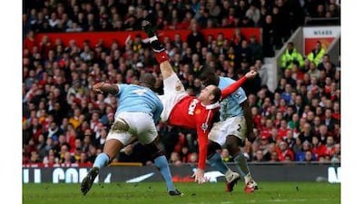 Wayne Rooney's goal of the season contender.