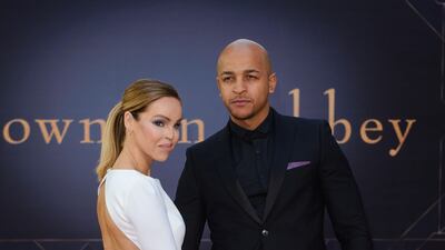 Katie Piper and Richard James Sutton arrive for the 'Downton Abbey' film world premiere in London on September 9, 2019. Getty Images