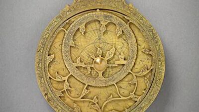 Planispheric Astrolabe.Caption: Renderings of the new Aga Khan Museum set to open in Toronto and pieces from its collection. Courtesy: Aga Khan Museum