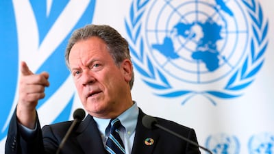 World Food Programme head David Beasley was overwhelmed after accepting the Nobel Peace Prize on behalf of the organisation. AFP