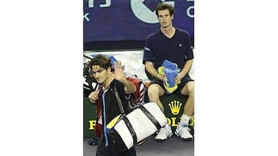 Roger Federer, left, could leave Andy Murray trailing his wake at the US Open if he reaches his top form.