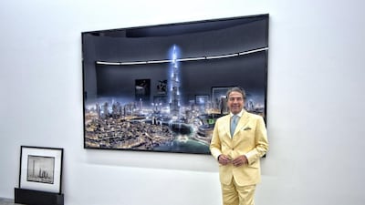 Ramin Salsali lost this Burj Khalifa picture, taken by architectural photographer Christian Voigt, in The Address Downtown blaze. He is asking that the building’s owner, Emaar, be efficient and prompt in paying compensation. Courtesy Salsali Private Museum