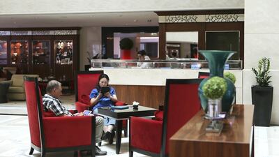 The average room rate across four and five-star hotels fell 10.8 per cent to US$271.64 compared with the same period last year, according to Hotstats data. Sarah Dea / The National