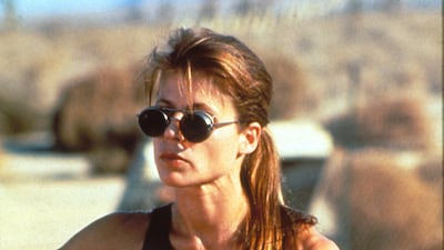 Linda Hamilton in T2 (1991). Moviestore / REX / Shutterstock