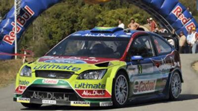 The Finnish driver Mikko Hirvonen finished second in Rally de France.