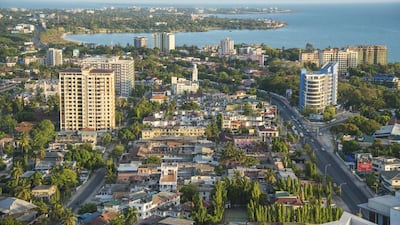 An early morning view across Dar es Salaam, from the city centre to Msasani Peninsula. The fast-growing city’s population of 4.1 million is expected to leap to 6.2 million in the next decade. Photo by Getty Images