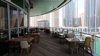 Outside view from The Scene restaurant. Pawan Singh / The National