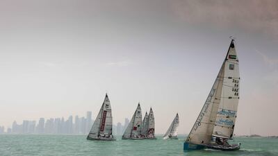 EFG Bank - Sailing Arabia The Tour 2013. .Pictures of todays In-Port racing.Please credit: Lloyd Images