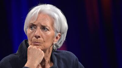 Christine Lagarde, the managing director of the IMF, has been advising Gulf states to impose taxes and raise energy prices. Mandel Ngan / AFP