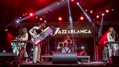 French new wave group La Femme perform