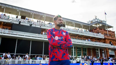 Ahmed Raza on the Coaching team of Southern Brave in the Hundred at Lords. Rob Greig for The National