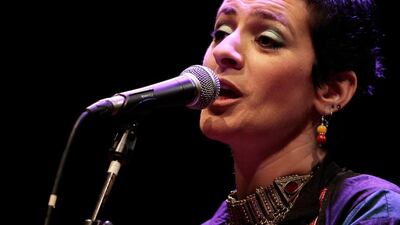Palestinian singer Rim Banna. EPA