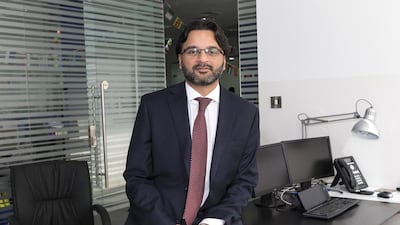 Murtaza Khan, a partner in immigration service provider Fragomen Worldwide, pictured at the company office in Dubai Internet City. Antonie Robertson / The National