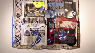 Work by artists Ramin Haerizadeh, Rokni Haerizadeh and Hesam Rahmanian at the We Are Open For Installation. Chris Whiteoak / The National