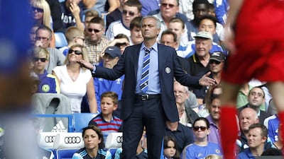Jose Mourinho has overseen consecutive wins for Chelsea in the Premier League. Ian Kington / AFP