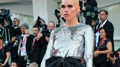 Billie Piper arrives for the screening of 'Marriage Story' during the 76th Venice Film Festival on August 29, 2019. EPA