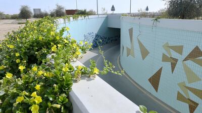 Houbara Tunnel was built to allow cyclists to safely travel from Seih Assalam Road to Al Qudra cycling track without disturbing local wildlife. Courtesy: Dubai Media Office