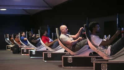 As well as live broadcasts of the action on the circuit, the F1 FanZone will also have a range of activities that will appeal to F1 fans. Silvia Razgova / The National