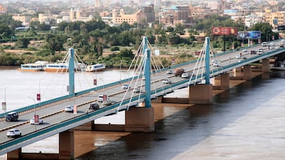 One of Khartoum's Nile bridges that has reopened to traffic. Photo: EPA