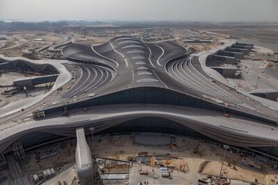 The Midfield Terminal could provide an exquisite riposte to Singapore's Changi when it opens soon, with its vast roof span, huge floor plan and airy feel. Abu Dhabi Airports