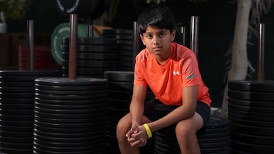 Ayaan Mendon, 11, from Dubai, aims to climb Mount Lenin this year. Chris Whiteoak / The National