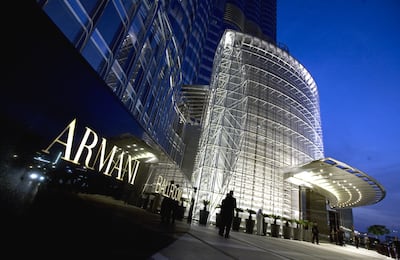 The Armani Hotel in Burj Khalifa opened in April 2010. Jeff Topping / The National