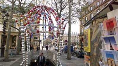 The Palais-Royal - Musee du Louvre in Paris boasts an entrance by the artist Jean-Michel Othoniel.