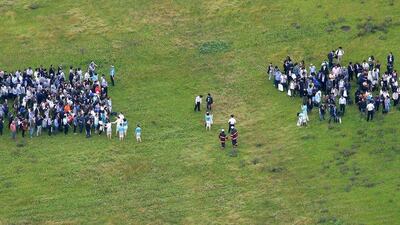 A fire department official said passengers and crew were evacuated and there were no reported serious injuries. Kyodo News via AP