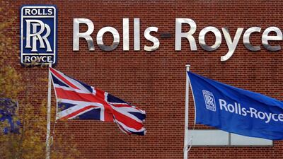 The Rolls-Royce factory at Allenton, Derby, in central England. The British aircraft engine maker has been hit by the fallout from the coronavirus pandemic. AFP