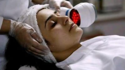 Laser technology advancements are giving many patients hope in overcoming skin ailments like vitiligo. Hassan Ammar / AP