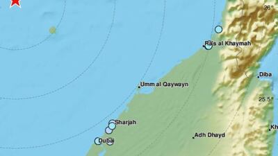 The location of the earthquake on Thursday evening. Courtesy EMSC / Twitter