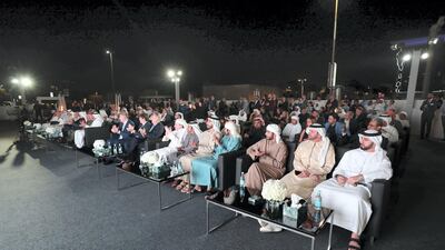 The crowd assembles. Chris Whiteoak / The National