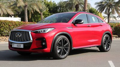 'The National' takes the Infiniti QX55 out for a spin in Dubai. All photos: Pawan Singh / The National