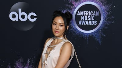 Constance Wu arrives at the American Music Awards on Sunday, November 24, 2019, at the Microsoft Theatre in Los Angeles. AFP