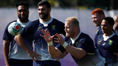 Thomas Du Toit during training. Reuters