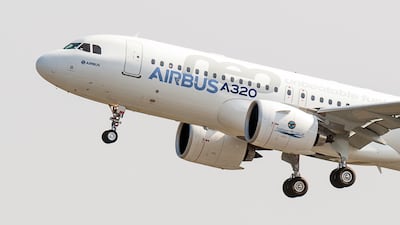 Airbus says it is 'progressing well' towards the 75-per-moth production goal for its A320 Neo-family of jets in 2026. AP