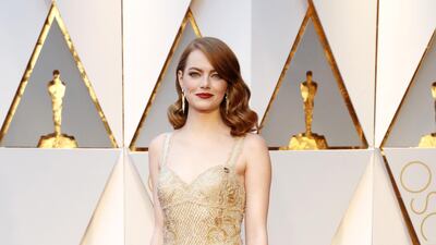 Emma Stone, in Givenchy, arrives for the 89th annual Academy Awards at the Dolby Theatre in Hollywood, California, on February 26, 2017. EPA