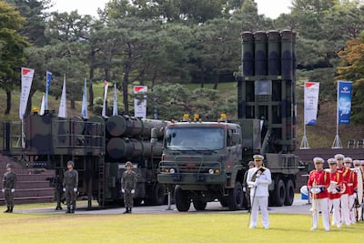 A Cheongung-II missile battery. Getty