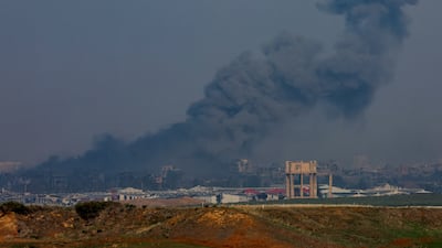 Smoke over Gaza during the ongoing conflict between Israel and Hamas. Reuters