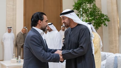 Mohammed Al Halbousi, Iraqi Parliamentary Speaker, offers condolences to President Sheikh Mohamed.